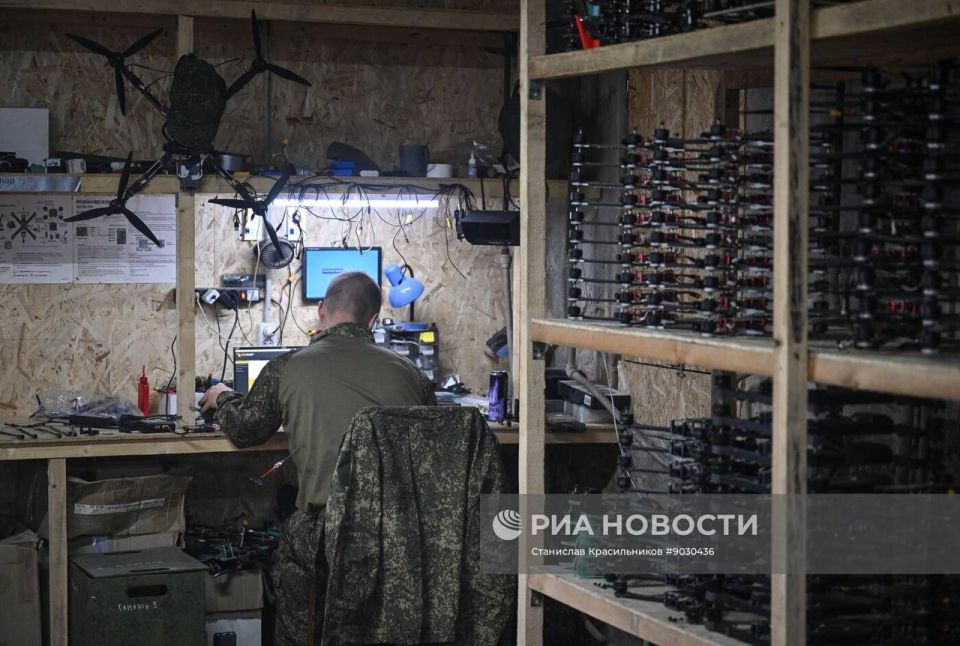Лаборатория по ремонту и сборке БПЛА группировки войск «Центр» на Покровском (Красноармейском) направлении Лаборатория по ремонту и сборке БПЛА группировки войск «Центр» на Покровском (Красноармейском) направлении
