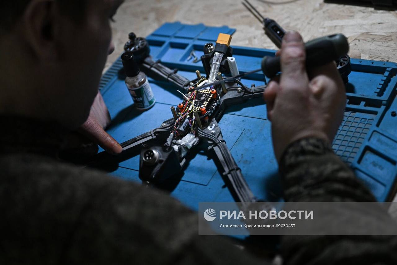 Лаборатория по ремонту и сборке БПЛА группировки войск «Центр» на Покровском (Красноармейском) направлении Лаборатория по ремонту и сборке БПЛА группировки войск «Центр» на Покровском (Красноармейском) направлении