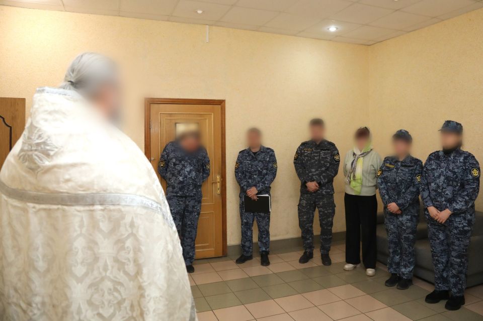 Личный состав ГУФСИН России по ДНР принял участие в богослужении