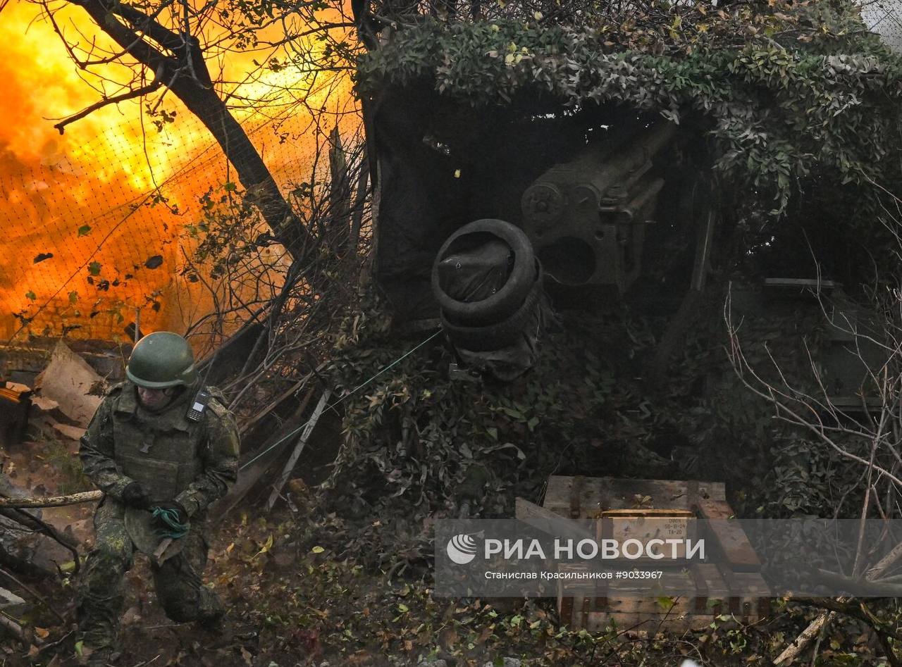 Боевая работа расчёта 152-мм самоходной пушки 2С5 «Гиацинт-С» группировки войск «Центр» на Покровском (Красноармейском) направлении Боевая работа расчёта 152-мм самоходной пушки 2С5 «Гиацинт-С» группировки войск «Центр» на Покровском (Красноармейском) направлении