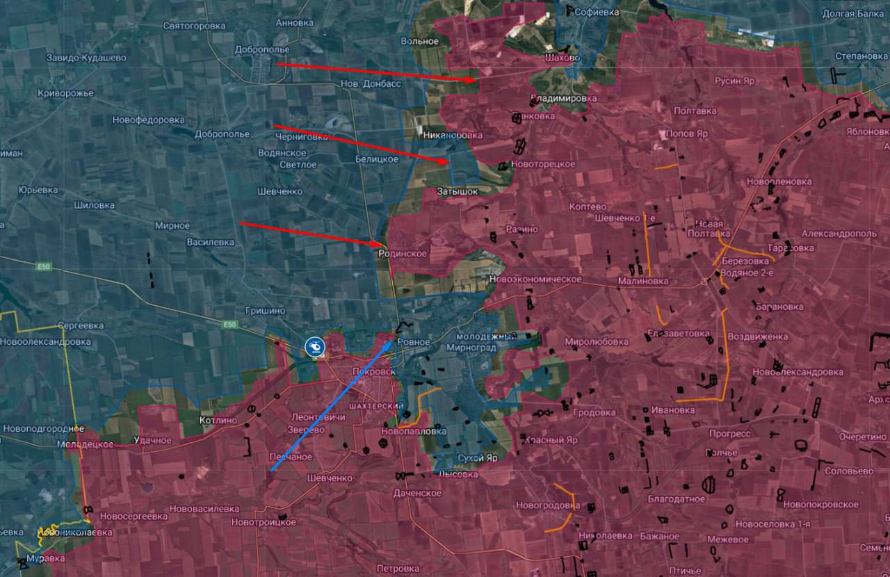 «Покровское направление. Общая картина выглядит так, будто ВСУ практически полностью потеряли Покровск или крайне близки к этому