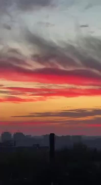 Сегодня над Донбассом был шикарный закат