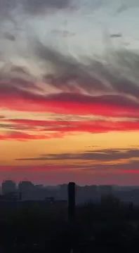 Сегодня над Донбассом был шикарный закат