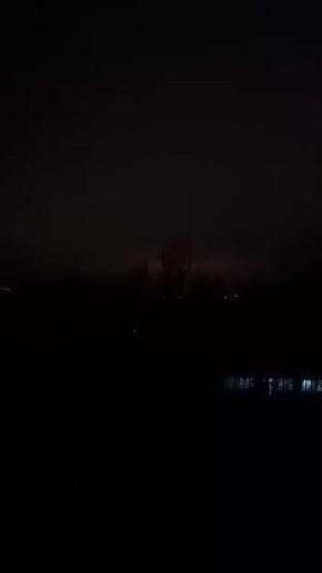 Видео прилетов в Донецке с другого ракурса