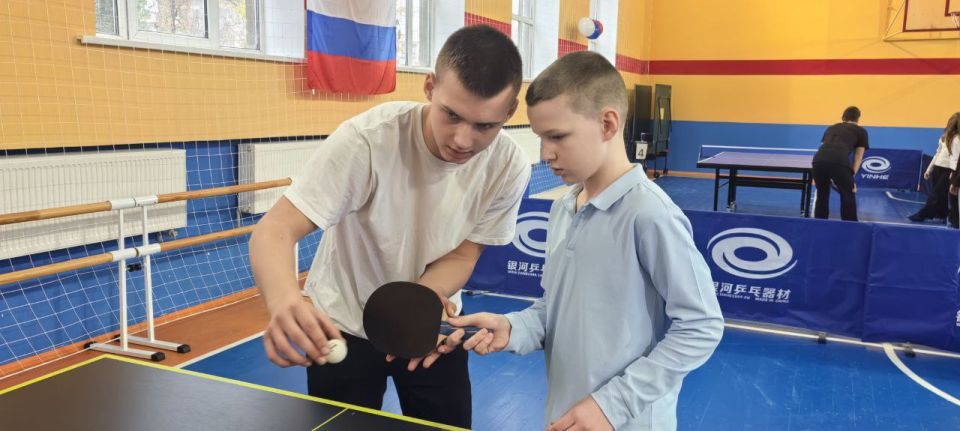Александр Шатов: В Шахтерске открыли отделение настольного тенниса Александр Шатов: В Шахтерске открыли отделение настольного тенниса