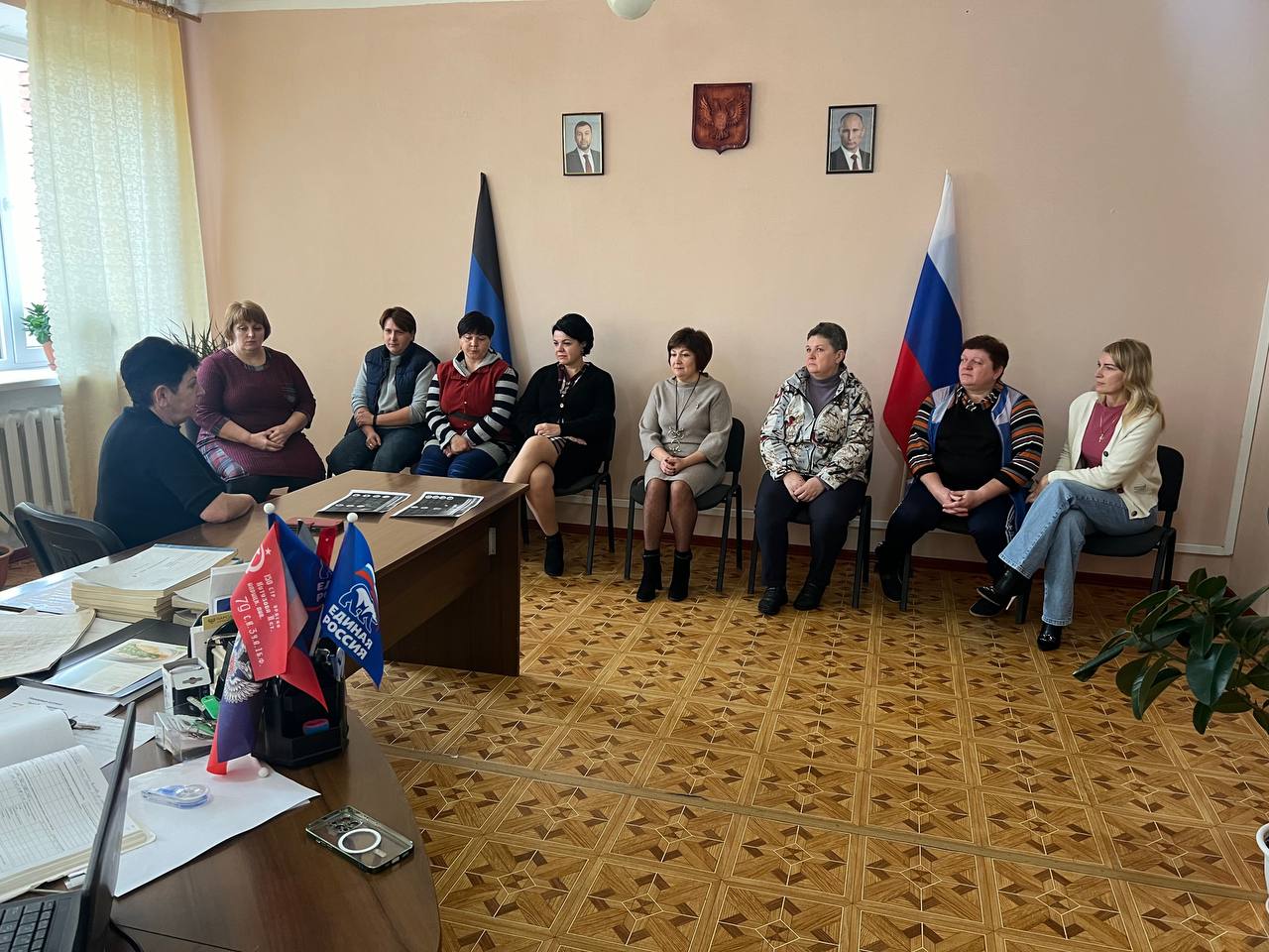 Начальник Саханского территориального отдела Администрации Новоазовского муниципального округа Инна Цыганий провела встречу с жителями села Саханка Начальник Саханского территориального отдела Администрации Новоазовского муниципального округа Инна Цыганий провела встречу с жителями села Саханка