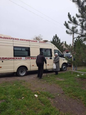 Передвижной ФАП продолжает работу в селах Мангушского округа в рамках проекта «Здоровое будущее»
