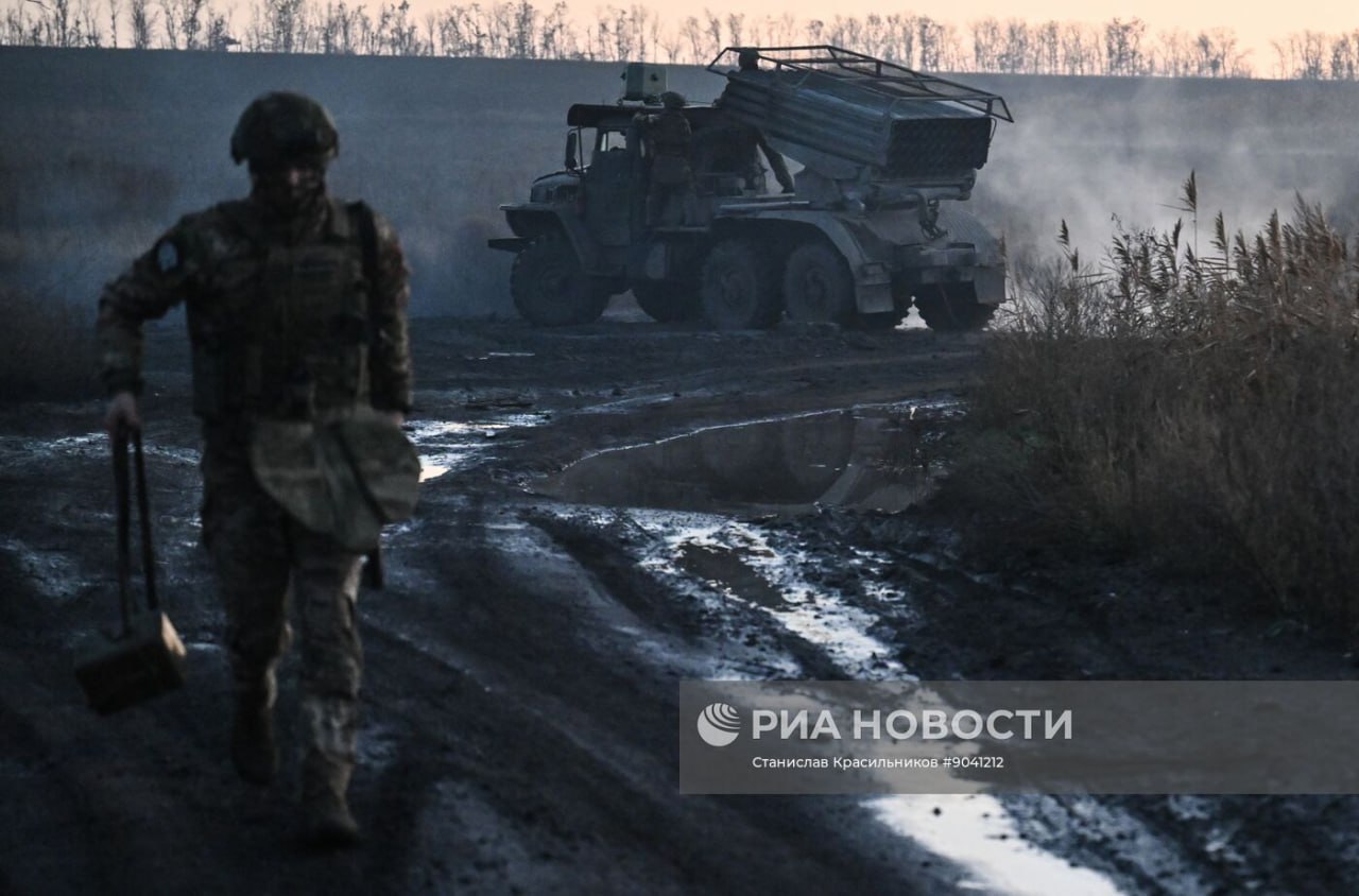 Боевая работа расчета РСЗО "Град" группы войск "Центр" на покровском направлении Боевая работа расчета РСЗО "Град" группы войск "Центр" на покровском направлении