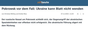 Евгений Лисицын: ZDF: для организованного отхода ВСУ из Покровска уже почти поздно