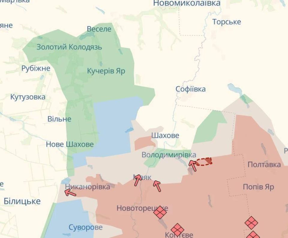 «ВС РФ продолжают продвижение в районах Волчанска и Владимировки, южнее Добропольского выступа «ВС РФ продолжают продвижение в районах Волчанска и Владимировки, южнее Добропольского выступа