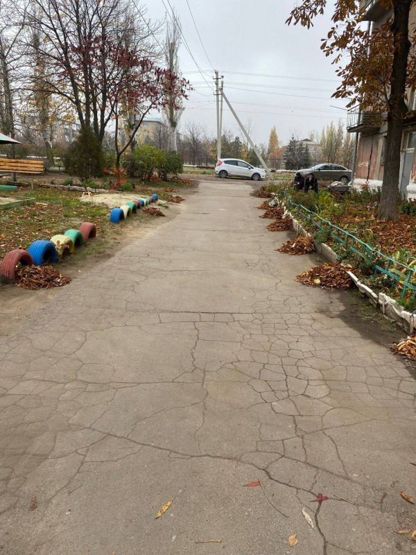 В Кировском поддерживают чистоту во дворах В Кировском поддерживают чистоту во дворах