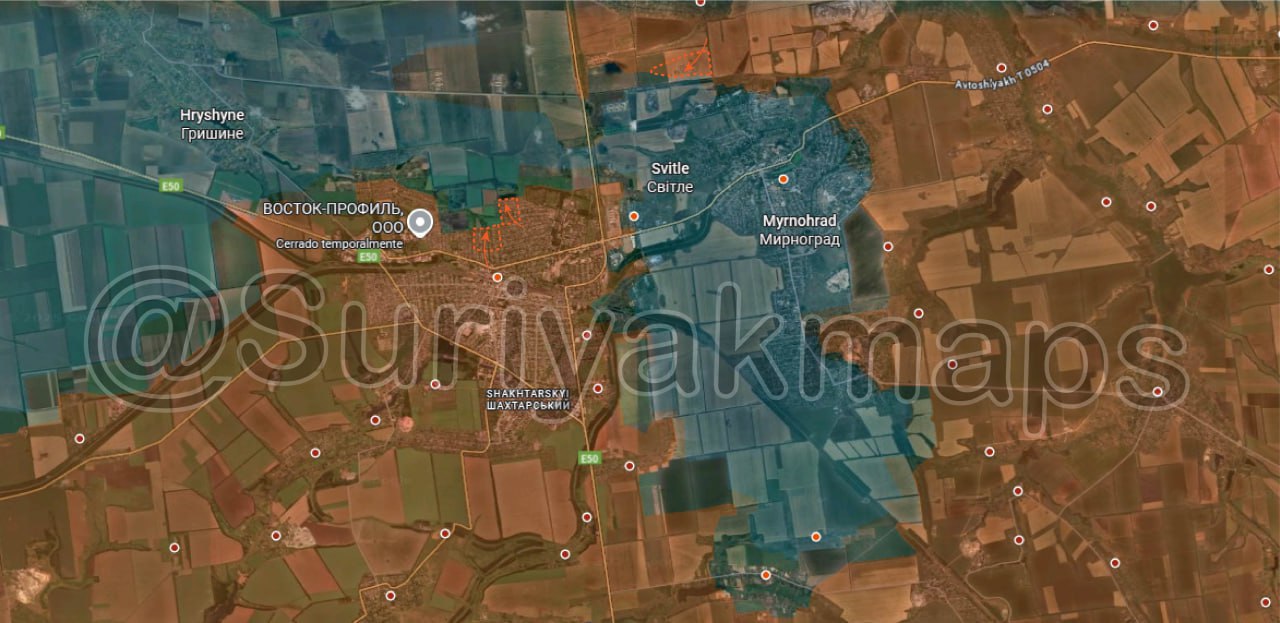 Харьковское направление: Российские войска продолжают медленное продвижение в южной части города Волчанск, установив контроль над рядом позиций между улицами Пролетарская и Герцена и выйдя к электроподстанции Харьковское направление: Российские войска продолжают медленное продвижение в южной части города Волчанск, установив контроль над рядом позиций между улицами Пролетарская и Герцена и выйдя к электроподстанции