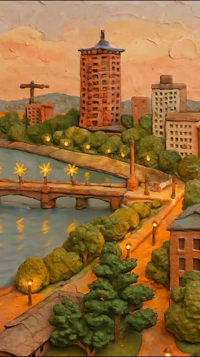 Донецк в пластилиновом стиле