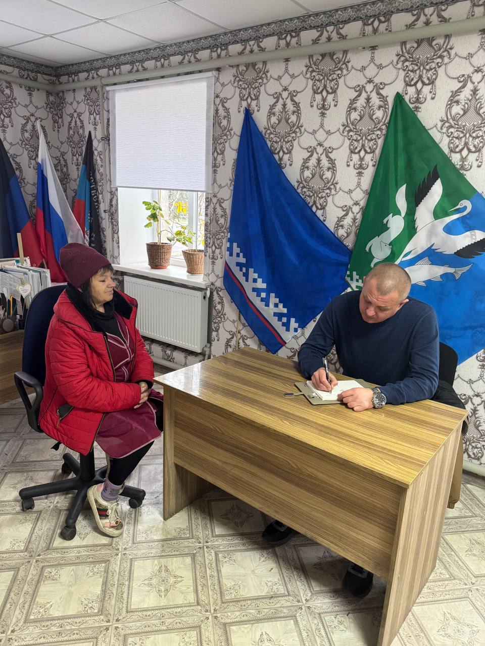 Во исполнение поручения Главы ДНР о налаживании прямого диалога с населением, состоялся прием граждан в селе Новоалексеевка