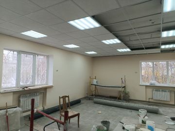 Наталья Великодная: В рамках народной программы «Единой России» продолжается капитальный ремонт здания муниципального бюджетного учреждения «Тельмановская централизованная библиотечная система» отдела культуры администрации...