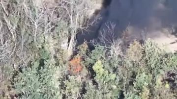 Андрей Руденко: Обеспечивая огневую поддержку наступающим подразделениям «Южной» группировки войск в районе Северска, операторы БпЛА в ходе рейда по тылам ВСУ выявили и уничтожили пикап с личным составом противника