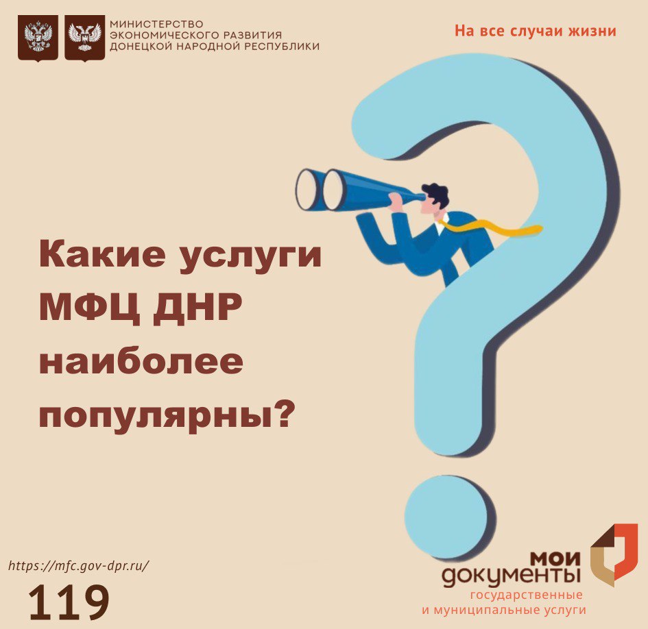 Рейтинг популярных услуг среди жителей Республики