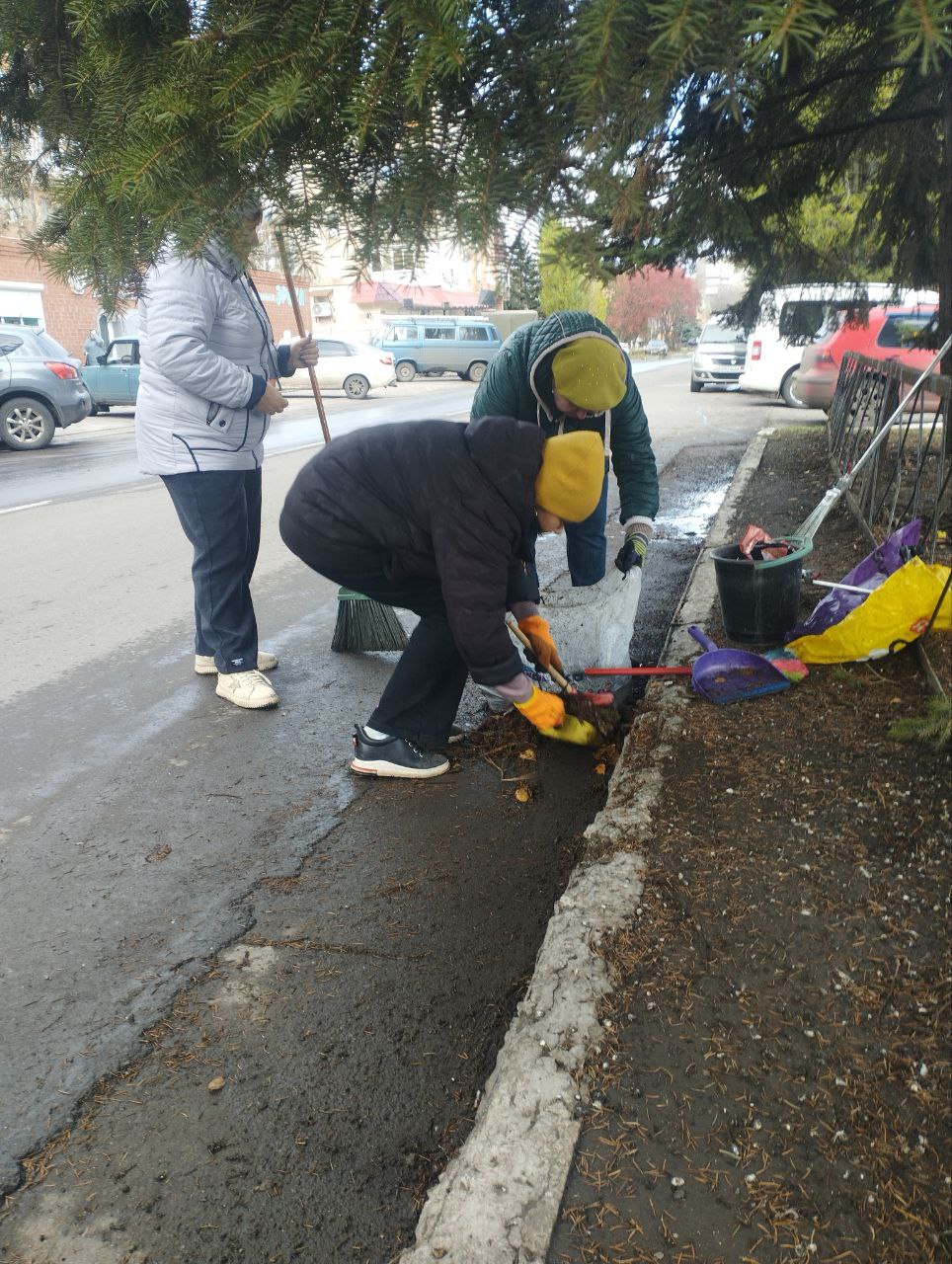 В Кировском прошел субботник В Кировском прошел субботник