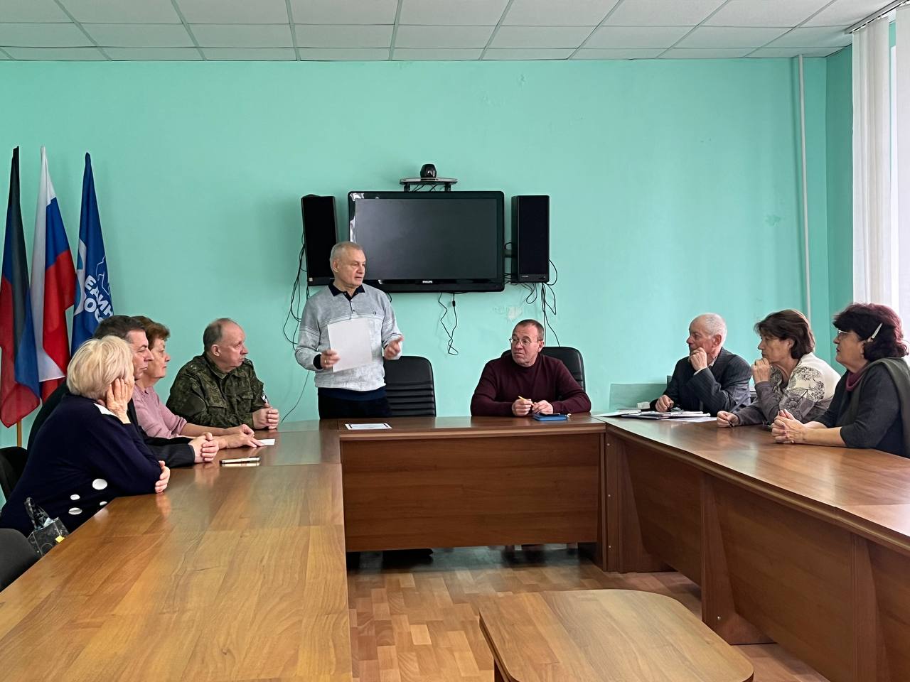 Вчера, 13 ноября, в малом зале Администрации Новоазовского муниципального округа прошла встреча активистов местной ветеранской организации с руководством Донецкой региональной общественной организации ветеранов Вчера, 13 ноября, в малом зале Администрации Новоазовского муниципального округа прошла встреча активистов местной ветеранской организации с руководством Донецкой региональной общественной организации ветеранов