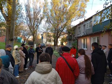 Встреча с жителями поселка Мангуш