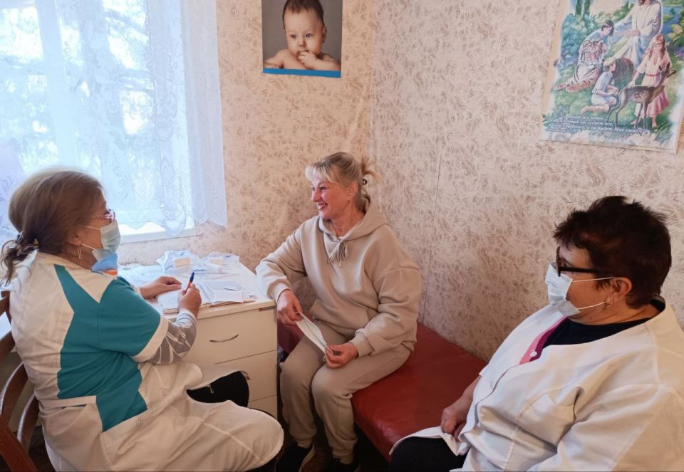 Вчера состоялся выездной приём врачей- специалистов Тельмановской ЦРБ в с.Запорожец Вчера состоялся выездной приём врачей- специалистов Тельмановской ЦРБ в с.Запорожец