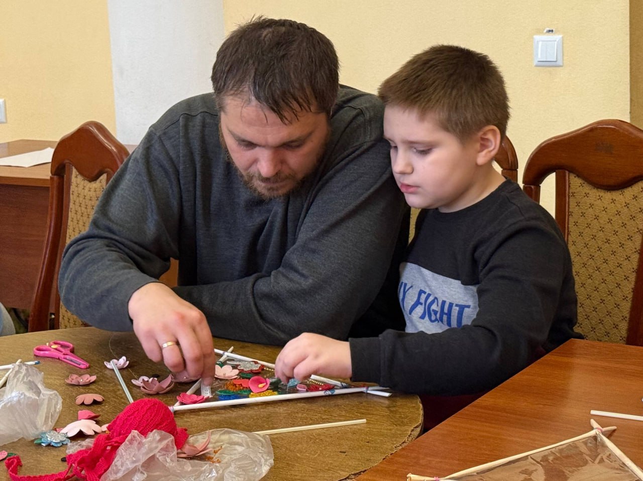 Мастер-класс для детей ветеранов в Харцызске Мастер-класс для детей ветеранов в Харцызске