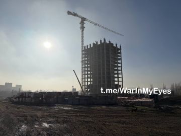 В центре Донецка продолжается строительство ЖК «Первый Триумф»