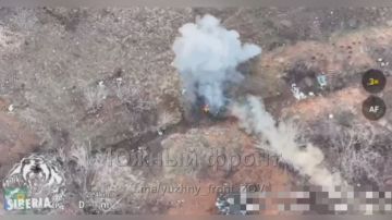 Уничтожение дроном украинской станции РЭБ на Северском направлении