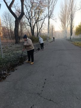 Сотрудники комплексного центра социального обслуживания населения на общегородском субботнике