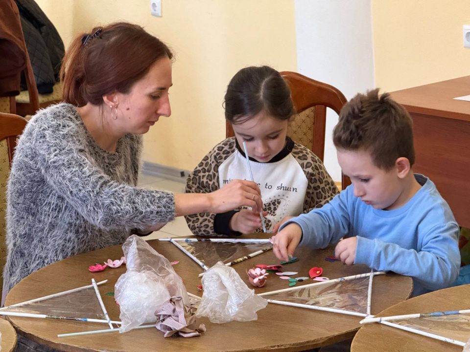 Мастер-класс для детей ветеранов в Харцызске Мастер-класс для детей ветеранов в Харцызске