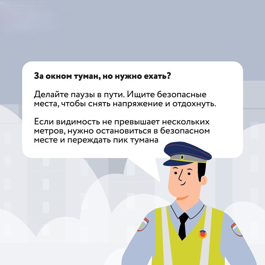 О мерах безопасности на дороге в туман О мерах безопасности на дороге в туман