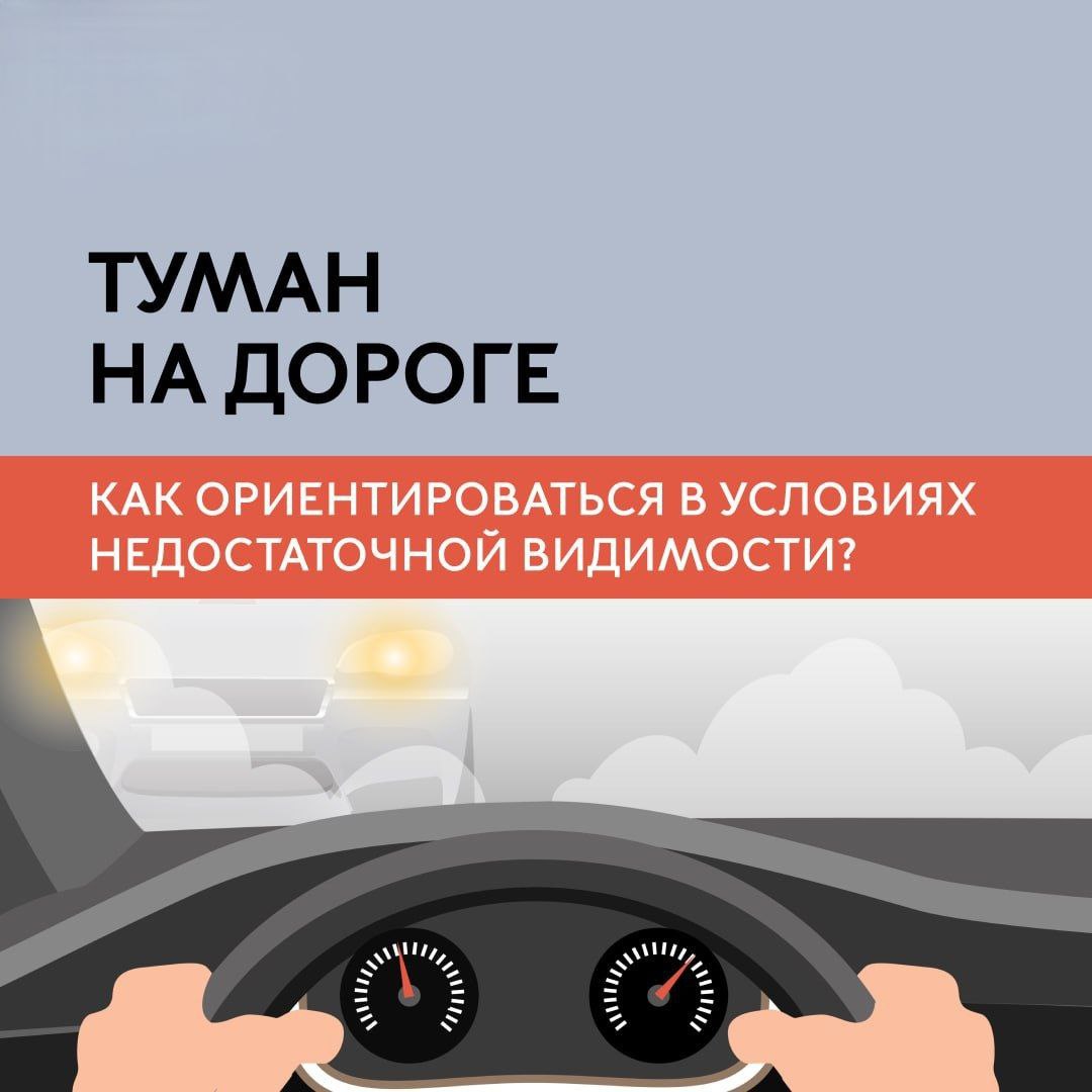 О мерах безопасности на дороге в туман