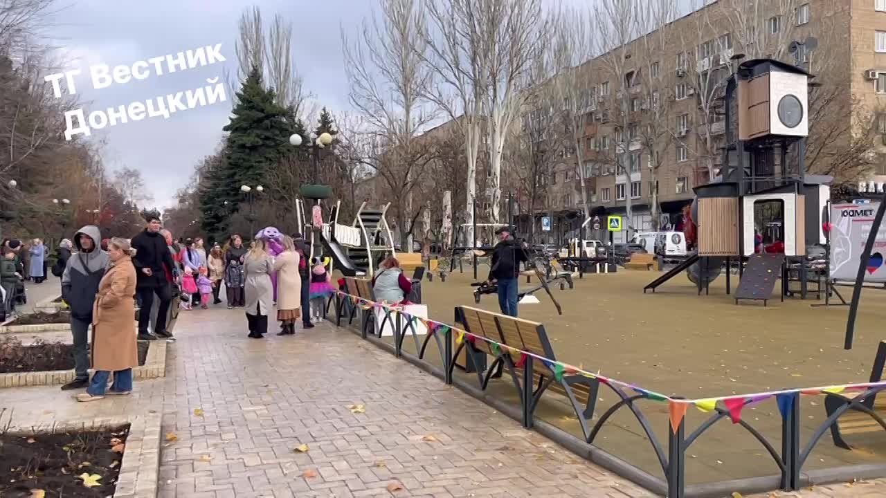 На бульваре Пушкина официальное открытие новой детской площадки