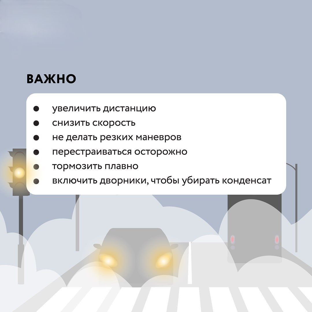 О мерах безопасности на дороге в туман О мерах безопасности на дороге в туман