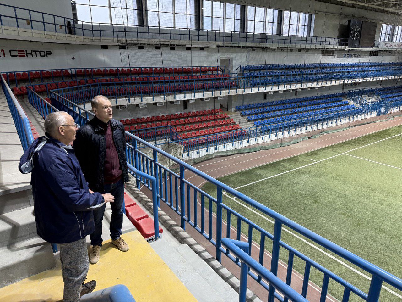Антон Кольцов: Ознакомился с ходом восстановления спорткомплекса «Ильичевец» Антон Кольцов: Ознакомился с ходом восстановления спорткомплекса «Ильичевец»