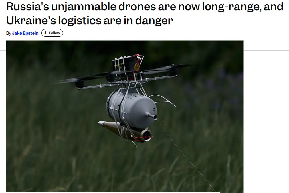 Логистика в опасности: у России появились беспилотники на оптоволокне, летающие на 50 км, — Business Insider
