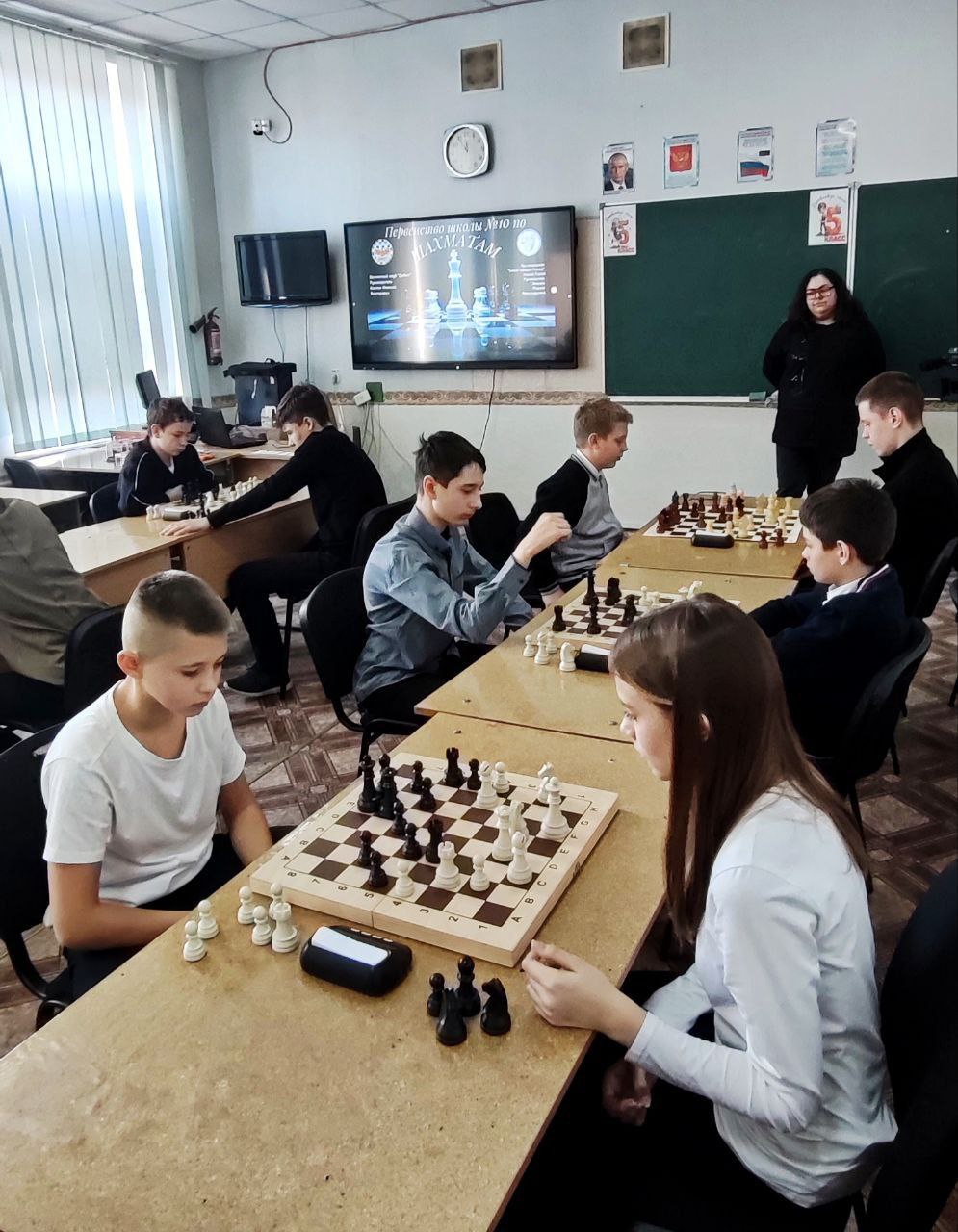 Шахматное первенство в школе №10 города Тореза Шахматное первенство в школе №10 города Тореза