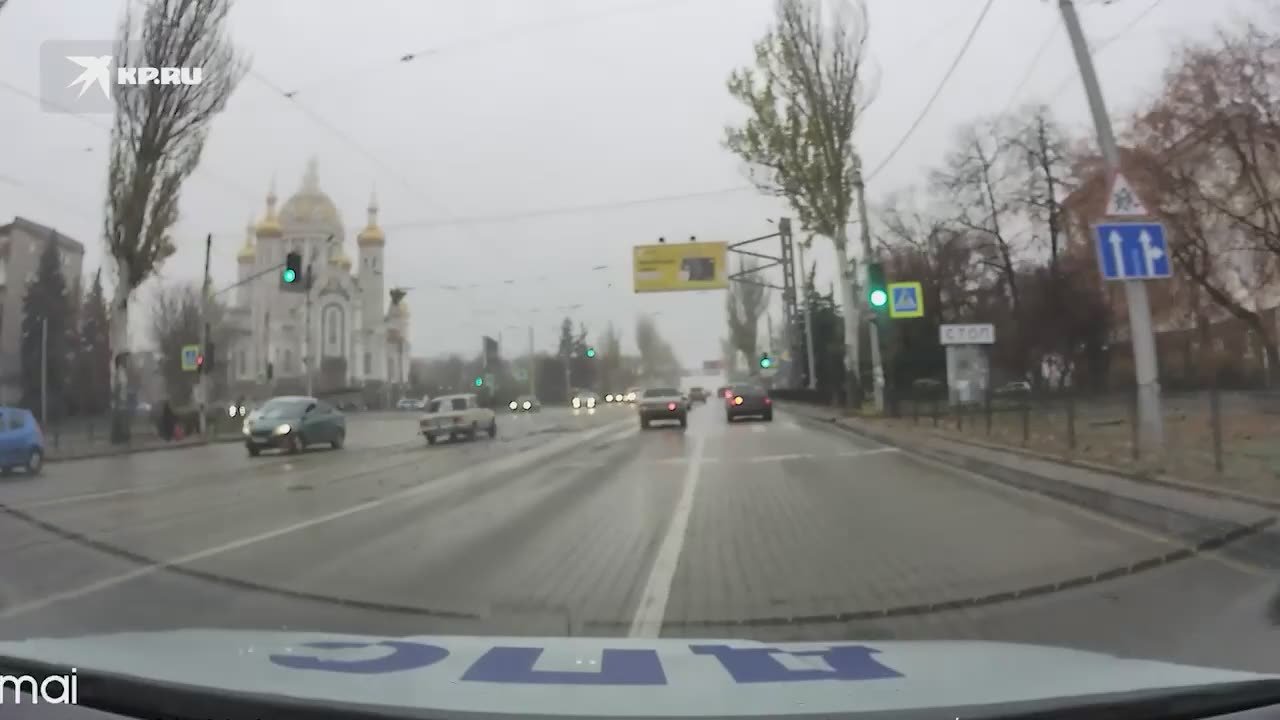 Погоня попала на видео: Водитель «Жигули» с надписью «Сашуля люблю тебя» пытался удрать от ДПС в Донецке