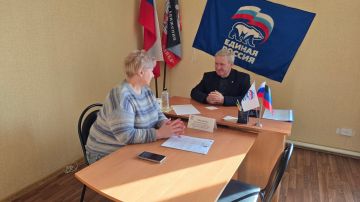 Николай Михайлов: Провел личный приём граждан в общественной приёмной Партии "ЕДИНАЯ РОССИЯ" Старобешевского муниципального округа