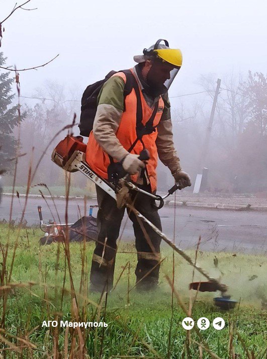 В Мариуполе коммунальщики благоустроили зеленые зоны во всех районах города