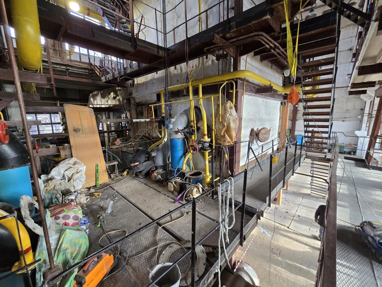 Владимирцы продолжают ремонт в первой котельной Кировского