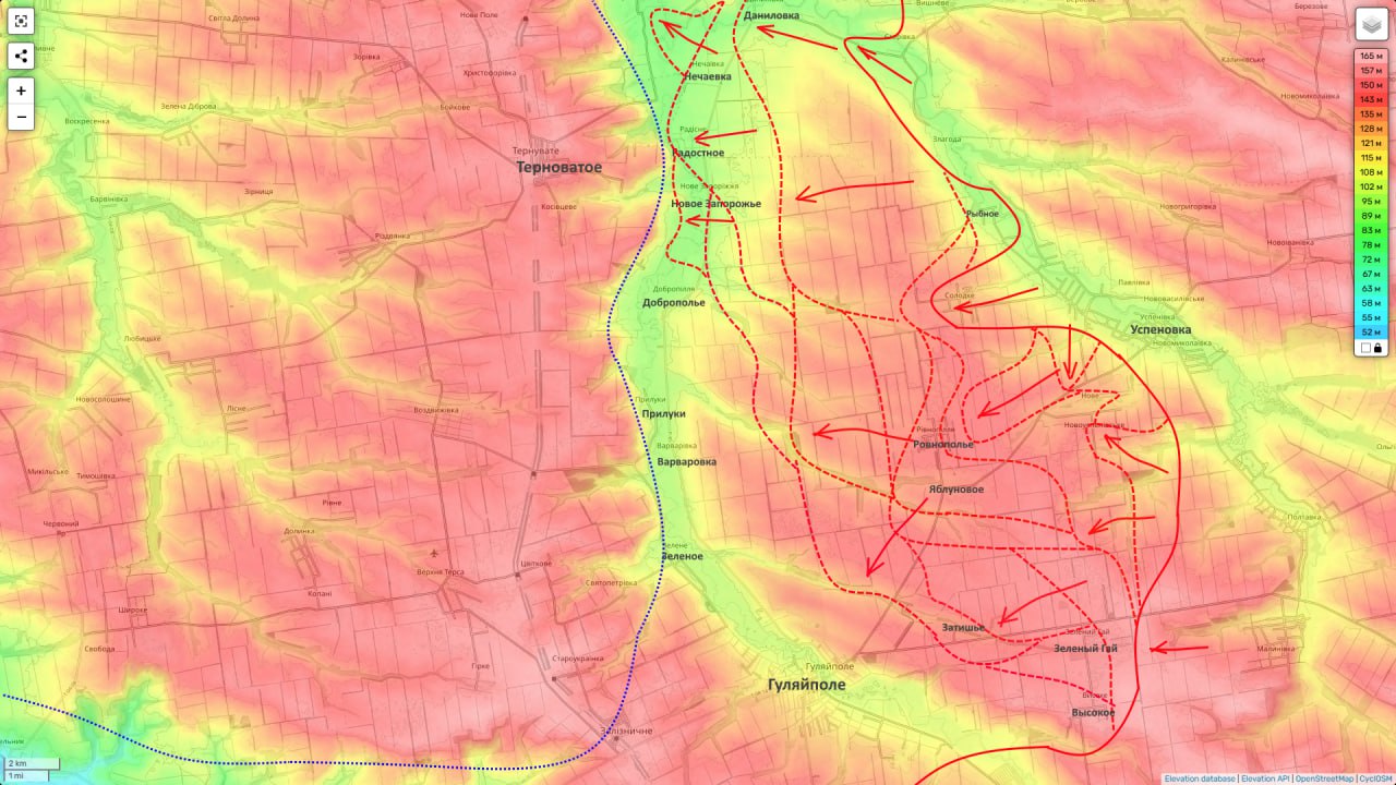 Юрий Подоляка: Гуляйпольское направление на 22.11.25: Новое Запорожье, обстановка по направлении в целом