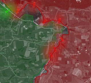 «На Северском направлении присутствие российских военнослужащих фиксируется на северо-восточной окраине Северска