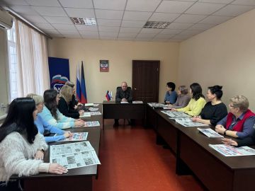 В Советском внутригородском районе городского округа Макеевка состоялось заседание политсовета