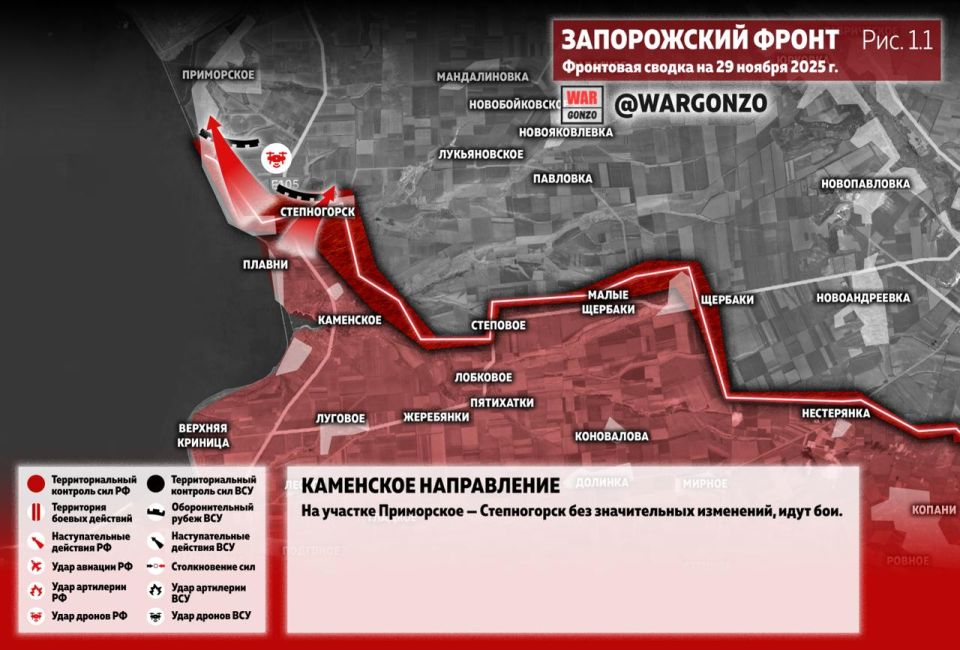WarGonzo: Фронтовая сводка на утро 29.11.25
