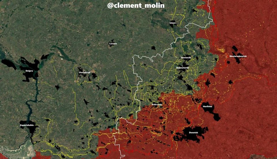 «Карта украинских фортификаций на Донбассе