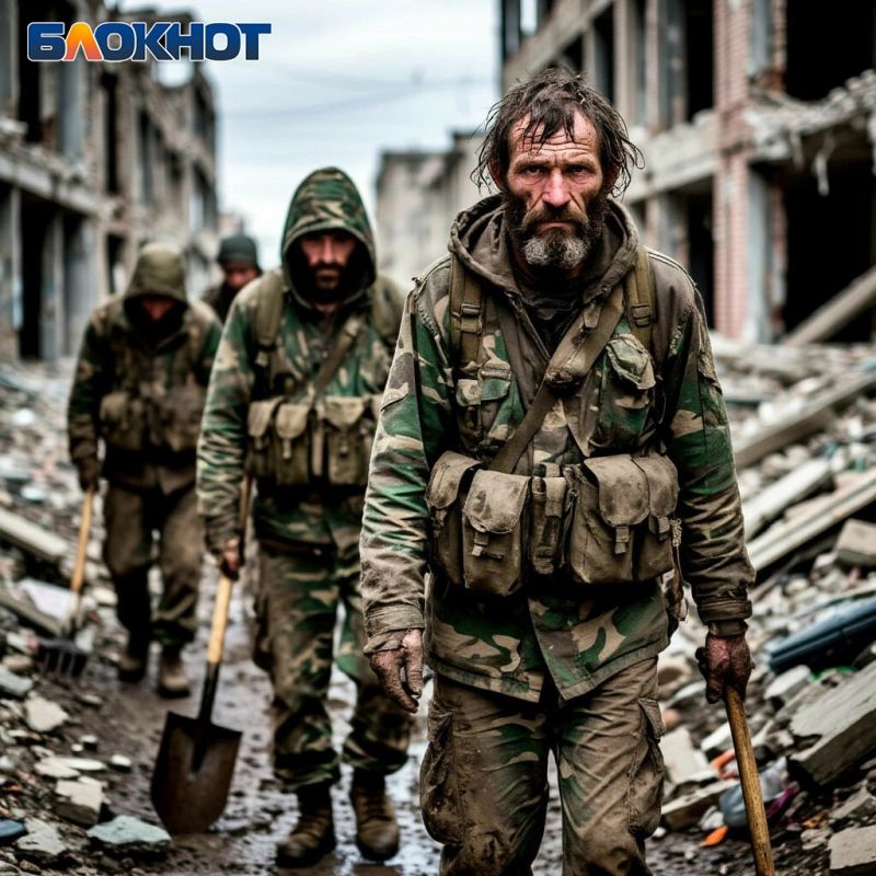 В Северске ВС РФ взяли в плен батальон украинских бомжей с лопатами