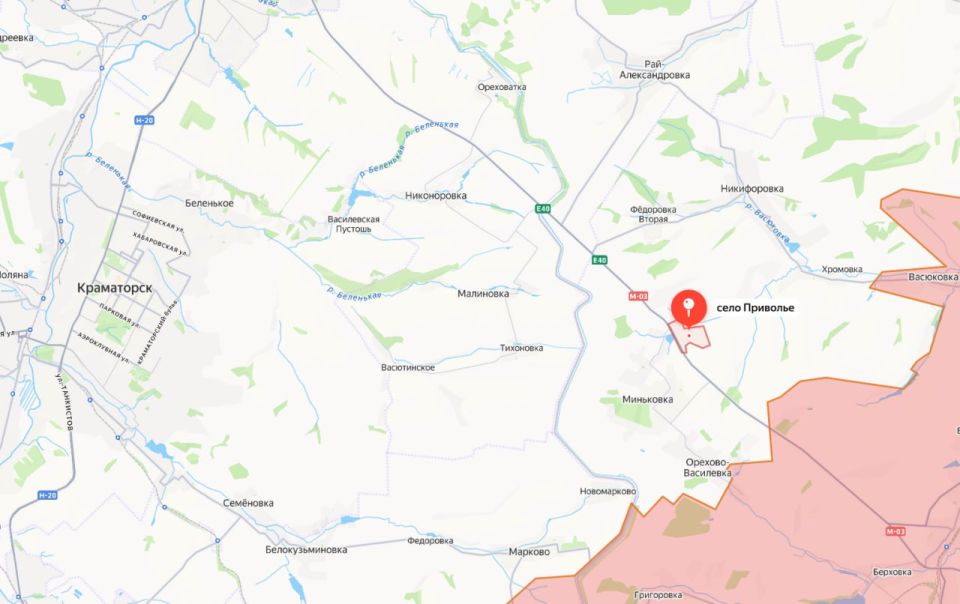 ВСУ подорвали дамбу в селе Приволье чтобы замедлить продвижение ВС РФ к Славянско-Краматорской агломерации с юго-востока вдоль дороги М03 ВСУ подорвали дамбу в селе Приволье чтобы замедлить продвижение ВС РФ к Славянско-Краматорской агломерации с юго-востока вдоль дороги М03
