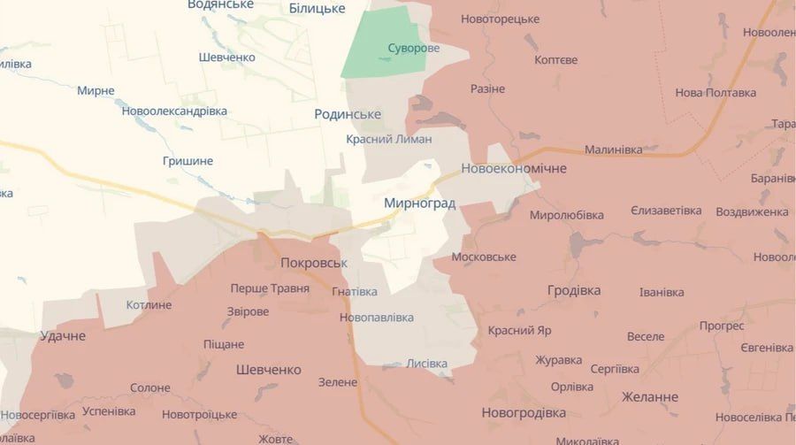ВСУ оставили часть позиций между Покровском и Мирноградом "чтобы не допустить окружения", пишет "Украинская правда" ВСУ оставили часть позиций между Покровском и Мирноградом "чтобы не допустить окружения", пишет "Украинская правда"