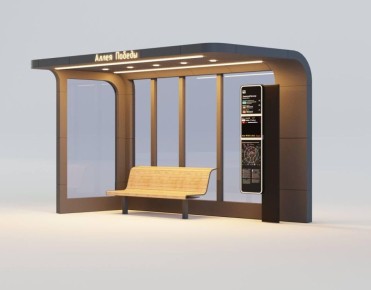 Югра начала монтаж остановочных комплексов у Аллеи Победы в Макеевке